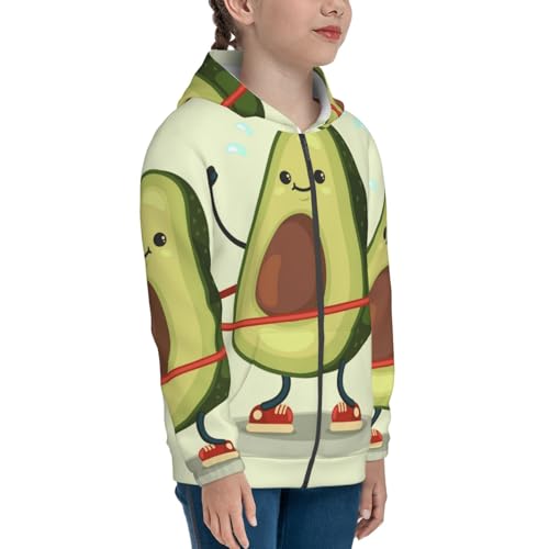 Mushrooms and Skull Kid Hoodies Boys Zip Up Sweatshirts Girls Pullover with Pocket4