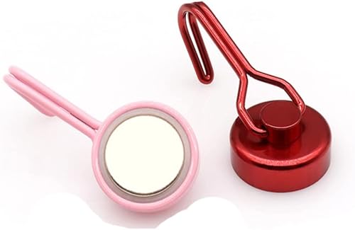 Miniatura 7 de Paquete de 9 ganchos magnéticos giratorios coloridos  Imanes de neodimio resistentes para llave de puerta de refrigerador, barbacoa, parrilla,