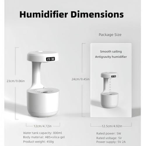 Image of Auslese USB Anti-Gravity Water Drop Humidifier (Medium)