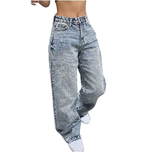 Amazon.com: Womens High Waisted Pants Wide Leg Denim Jeans