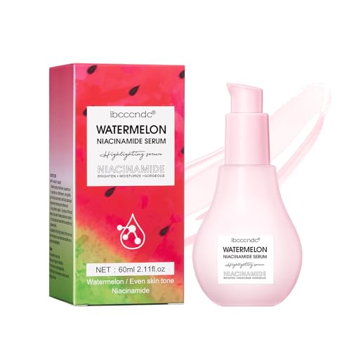 Watermelon Niacinamide Serum, Hydrating Face Serum for Skin Care Facial Serum with Hyaluronic Acid & Watermelon Extract