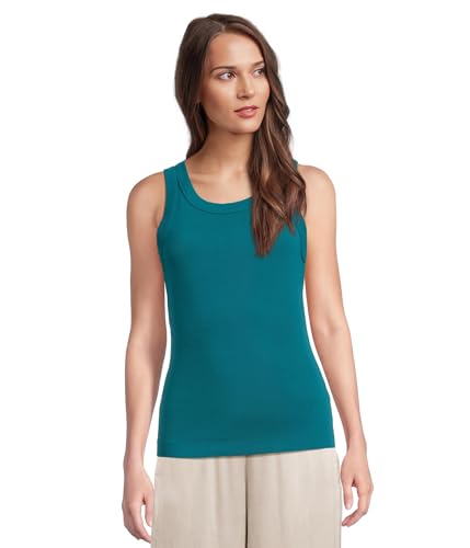 Michael Stars Womens Paloma Wide Binding Tank Lagoon One Size