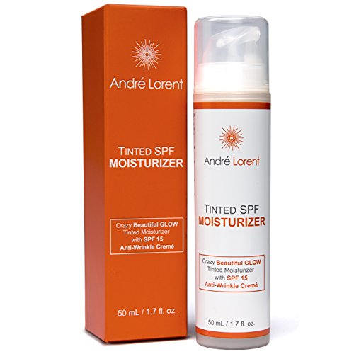 Tinted Moisturizer Cream, SPF 15 - Best for Light, Fair & Sensitive Skin - With Vitamins B, C & E - 100% Natural - Gives Even, Healthy Glow, Tone to Face & Neck Daily - Use Day & Night to Curb Aging