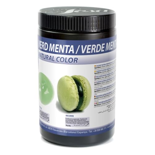 SOSA Colorante verde menta en polvo - Hidrosoluble- Bote 500grs - Uso alimentario