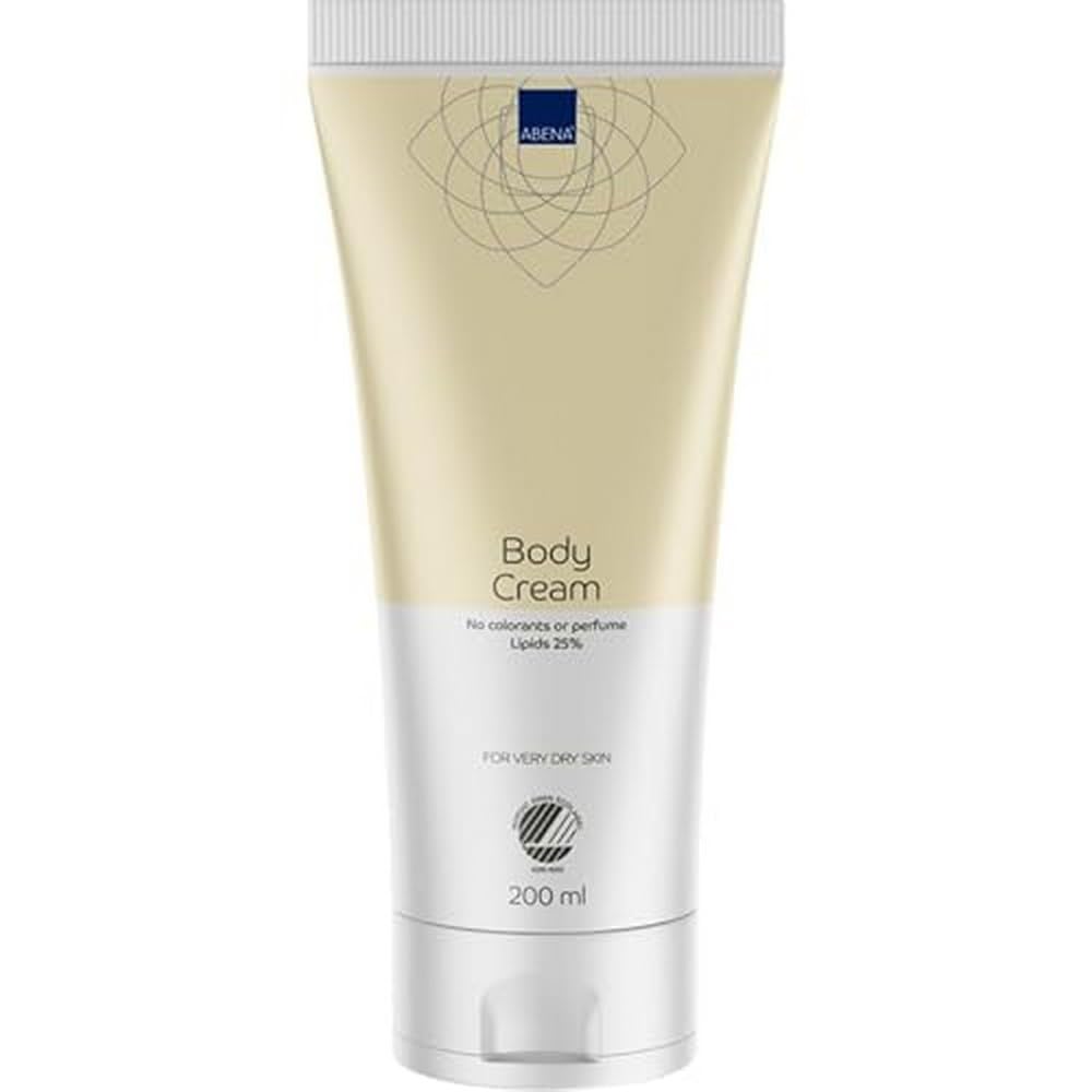 ABENA Body Cream, 200 ml Body Lotion, Hydrating Moisturiser for Dry Skin, Moisturising Cream for Soft, Smooth, and Hydrated Skin, Fast Absorbing Moisturiser