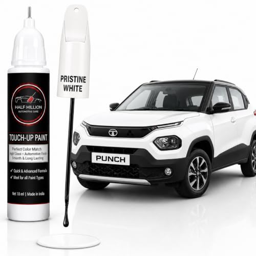Half Million Tata Punch White 12ml Touch Up Paint - Image 2