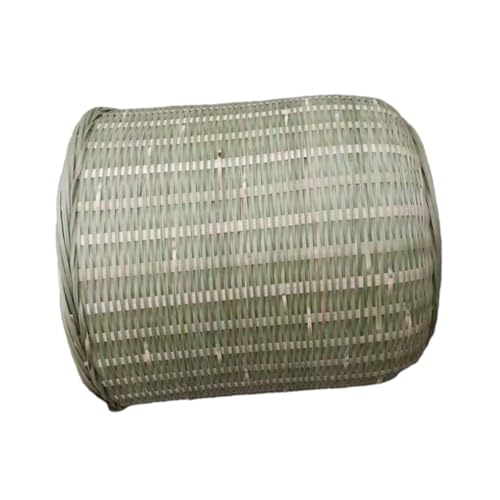 Canasta rectangular de bambú para basura y almacenamiento