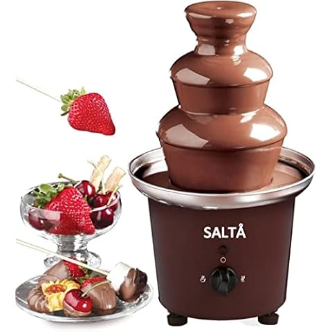 Fuente de chocolate Salta de acero inoxidable de 3 niveles Cover