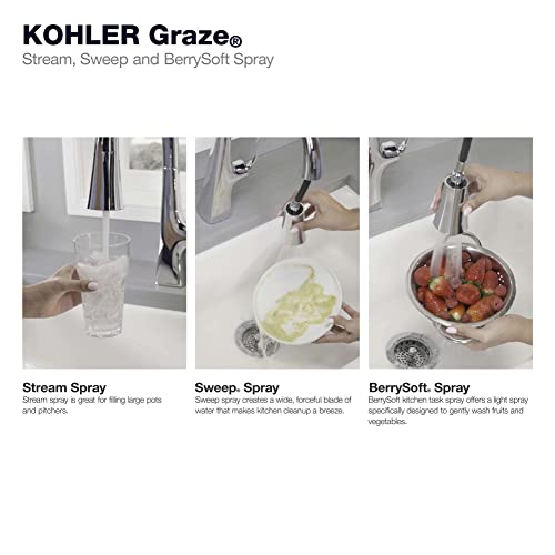 Kohler K-22061-Vs Graze Kitchen Sink Faucet, Vibrant Stainless #TOP7