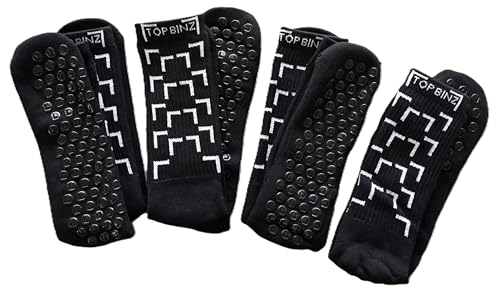 Image of Grip Soccer Socks Anti Slip Non Slip Mens Womens Athletic Socks for Soccer Futbol Footbal Basketball, 2 Pair, 4 Pair