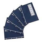 VILLFUL 5 Stück Vintage Chinesische Notizbücher mit Leerem Antikem Tagebuchstil Retro Wulin Schreibjournal für Cosplay Schule Büro Persönliche Planung und Kreatives Schreiben
