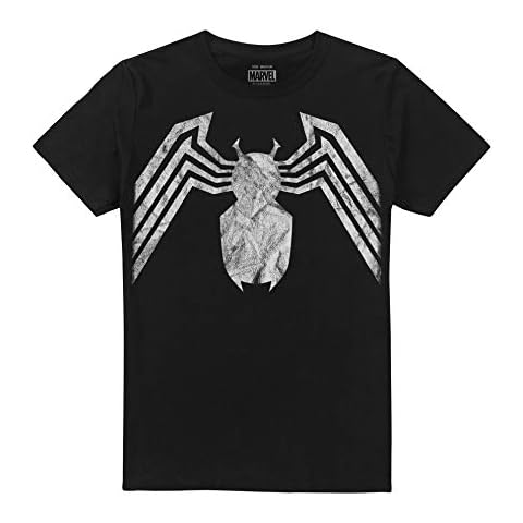 Camiseta Marvel Emblema Venom, Negro para Hombre Cover