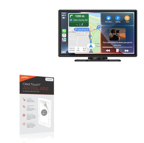 BoxWave Screen Protector Compatible with CamPark RC07 (9 in) - ClearTouch Anti-Glare (2-Pack), Anti-Fingerprint Matte Film Skin