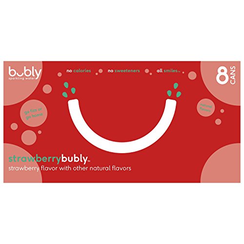 Bubly Sparkling Water, Strawberry, 12 Fl Oz. Cans (8 Pack) #TOP3