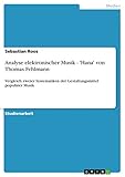 fehlmann picomax 20  Analyse elektronischer Musik - \'Hana\' von Thomas Fehlmann: Vergleich zweier Systematiken der Gestaltungsmittel populärer Musik