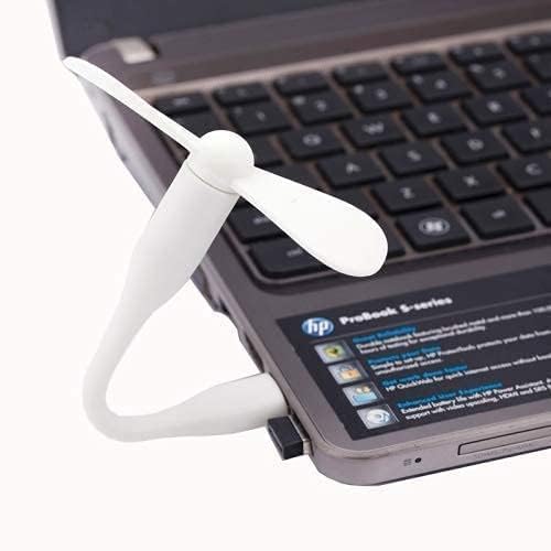 Image of NEW Portable Mini USB Dragon Fan with 2 Leaf & 1 Pc Poratble LED Mini Light Connect with Laptop, Smartphone, Powerbank, USB Adapter /Hub (Multicolour)