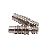 WINSINN Titanium alloy TC4 V6 Heatbreak All metal Heat Break - 3D Printer Extruder Hotend Throat M7 Thread - For E3D RepRap 1.75 Filament (Pack of 2Pcs)