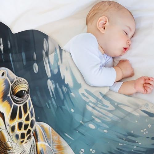 Couverture tortue imprimée douce : une idée de cadeau idéale