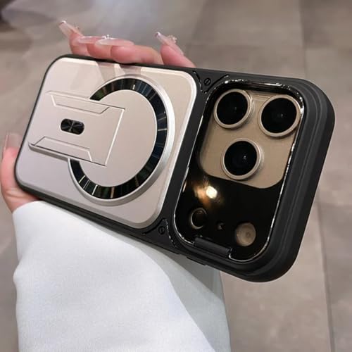 iPhone�p 16 15 14 Plus 13 12 11 17 Pro Max �p�����C���r�W�u���L�b�N�X�^���h�}�O�l�b�g�P�[�X�J�����v���e�N�^�[PC�o�b�N�J�o�[�iiPhone�p 11 Pro Max�p/�V���o�[�j