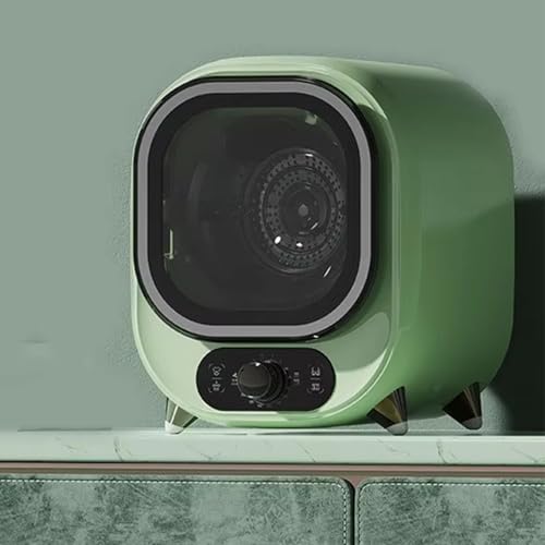 KYZTMHC Petit Sèche-Linge, Sèche-Linge Portable à Condensateur, 5 Modes de séchage, Charge de 0,8 kg, Sèche-Linge Électrique, Mini Séchoir à Essorage, Sèche-Linge Ventilé pour sous-Vêtements(Green)