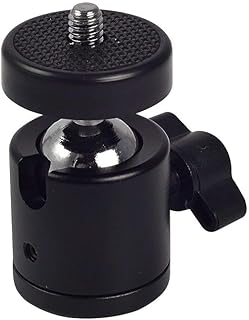 Barbet Swivel Mini Ball Head 1/4" Screw 360 Degree Aluminium Alloy Body Rotating Swivel Mini Tripod Ball Head with 1/4" Sc Price In India