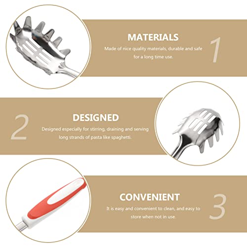 UPKOCH 2 peças de garra de alça e acabamento de metal antiderrapante garfo de filtro durável colhere