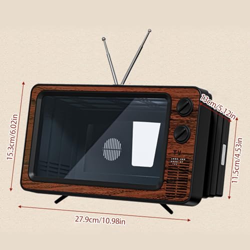 Amplificador de pantalla para smartphone retro portátil, soporte plegable antideslumbrante 6
