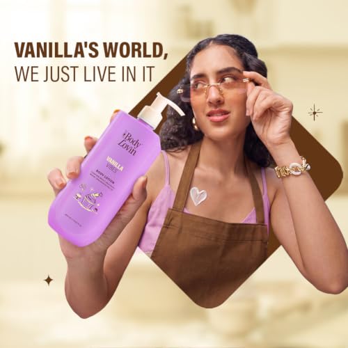Image of Plum BodyLovin' Vanilla Vibes Body Lotion | Nourishing & Barrier-Repairing Body Lotion | Velvety Cream Formula | Ceramide Blend, Murumuru Butter & Macadamia Nut Oil | Warm Vanilla Fragrance | 400 ml