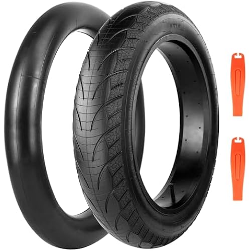 1/2 Pack Fat Tire for Ebike Mountain Snow Bike Heavy Duty High-Performance Wear-Resistant Tire 16"/20"/26" x 4.0"，Black/Brown/White