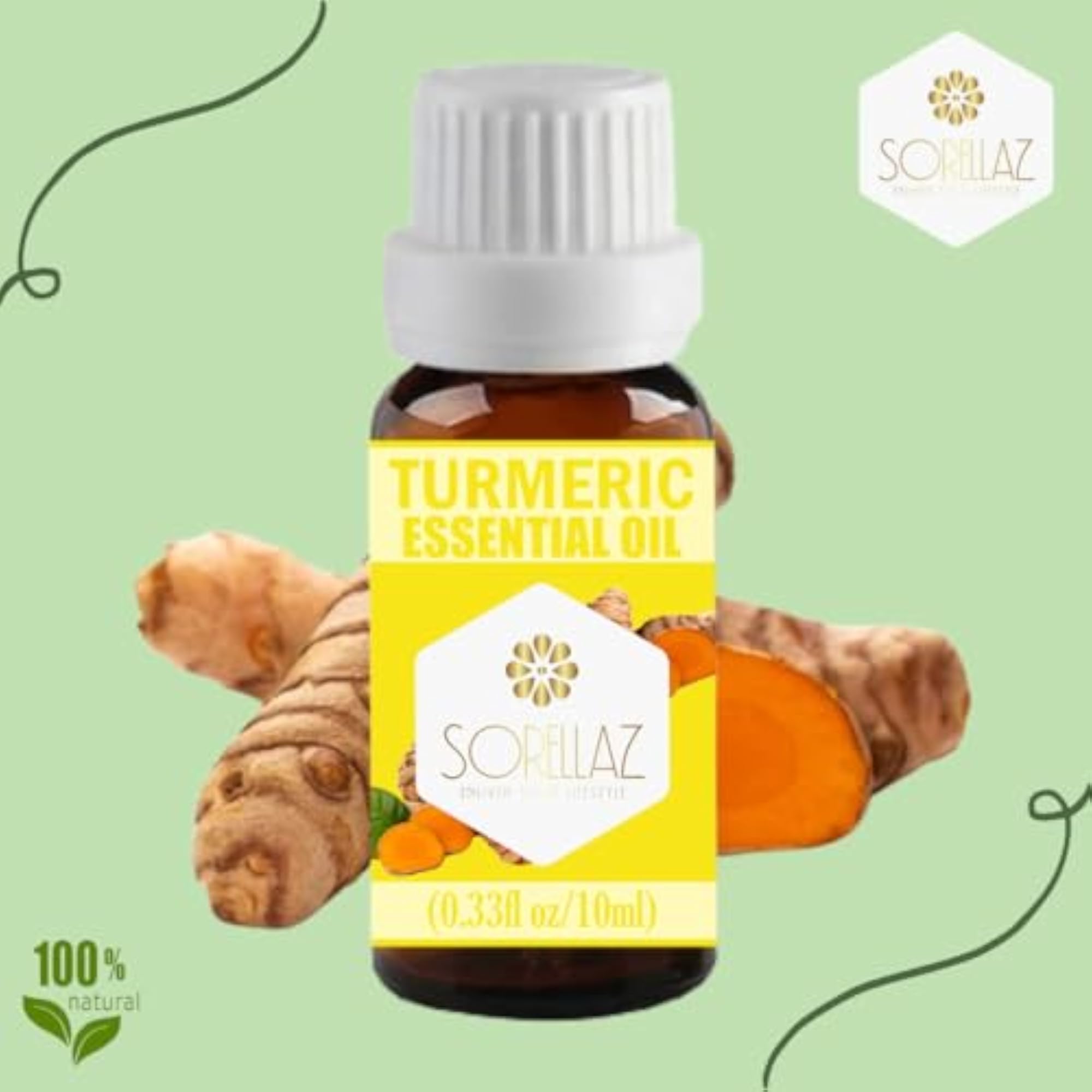Sorellaz Essential 1.52fl oz/45ml Curcuma Longa, 100% Natural