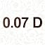 0.07 D (3rd Gen. Classic -Dark Brown)