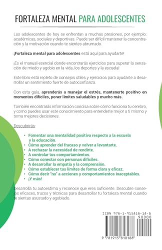 Fortaleza mental para adolescentes: ¡Aprovecha el poder de tu mente y avanza hacia una versión menta