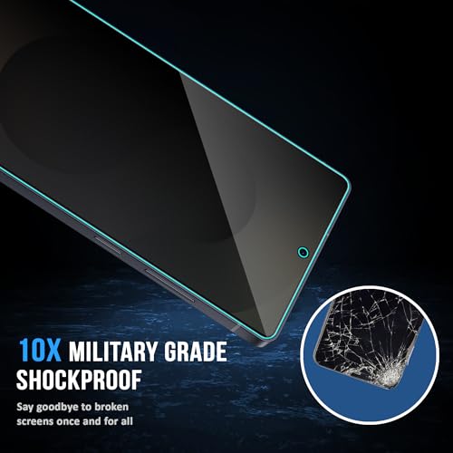 Image of ArmourPro Anti-Spy Matte Privacy Tempered Glass for Samsung Galaxy S25 Ultra with Edge to Edge Protector Coverage and Easy Installation kit | Black, Pack of 2
