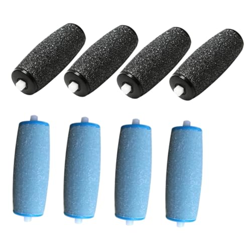 SOESFOUFU 粗い交換用ローラーヘッド 12個入り 電動フットファイルアクセサリー 360度回転設計 乾燥した肌にな 用 フットケアツール