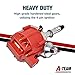 A-Team Performance - Complete HEI Distributor 65K Coil 7500 RPM - Compatible With Chevrolet Chevy GM GMC 4.3L 262 V6 EFI to CARB SWAP 90° V-6 One Wire Installation Red Cap