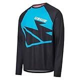 Technique : le design du maillot offre une couverture en position de conduite, tandis que le logo en TPU et la bande intérieure personnalisée au niveau du cou assurent un confort supplémentaire.