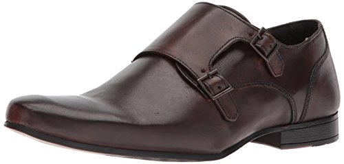 Kenneth Cole REACTION Men's Shape Monk-Strap Loafer, Brown, 10 M US