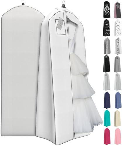 Your Bags Wedding Dress Garment Bag - Garment Bags for Travel & Hanging Clothes or Storage Preservation - 72