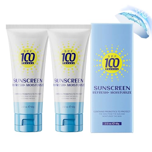 Altherona 2 Stück Sonnencreme Gesicht SPF100, Sunscreen für Gesicht & Körper, Anti-Aging Sonnenschutz Gesicht, Sonnenschutz Lotion, Sunscreen LSF 100 mit UV-Schutz, Suncream, Nicht fettend
