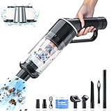 Car Vacuum Cleaner 9Kpa/30Mins,Lightweight Mini High Power Portable Handheld Cordless Vacuum Pro Small Rechargeable Extractor Vacuum Detailing with Cleaning Gel for Car, Home and Office