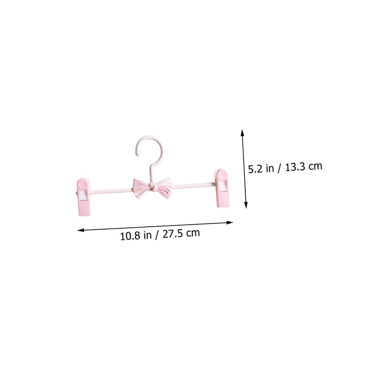 GLEAVI 10Pcs Adjustable Skid Pants Hangers for Jeans and Skirts Sturdy Clip Design Non Slip Clothes Accessory for Closet Organization for Bedroom and Bathroom Use
