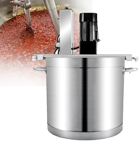 Commercial Electric Mixer Machine for Jam & Sauce, 4-Blade Scraper Stirring, Ideal for Chili Sauce, Large Batch Cooking, Brewing & Canning, 17.7in Automatic Stirring Device