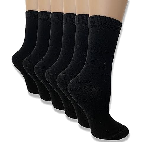 The Essentials Wardrobe Ladies 6 Pack Black Ankle Socks Cover