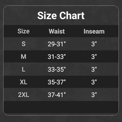 Savage Tacticians Boxer Briefs for Men (3-Pack) - Soft Spandex Underwear with 6" Inseam - Breathable, All-Day Comfort2