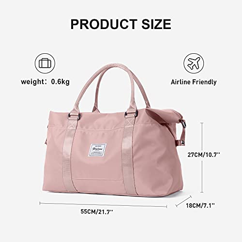 Sport Travel Duffle Bag Large Gym Tote Bag For Women, Weekender Bag Carry On Bag For Airplane, Ladies Beach Bag Overnight Bag Waterproof Bag Luggage Bag With Wet Bag #TOP1