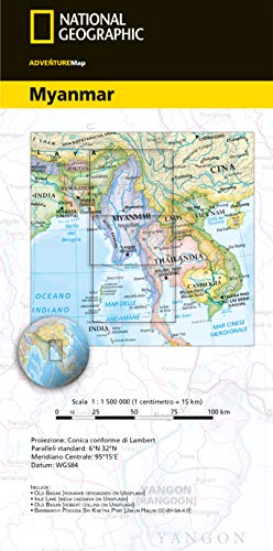 Myanmar (Birmania) 1:1.500.000 - 2