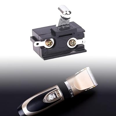 Hair Trimmer Power Switch Controller Button Accessories,Power Switch Repair Parts,Cutting Trimmer Machine Replacement Fit, silvery