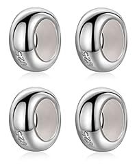 4Pcs Shiny Silver