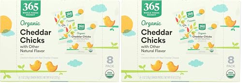 Image of 365 By Whole Foods Market, Organic Cheddar Chicks Cheese Crackers, 16 Pack
