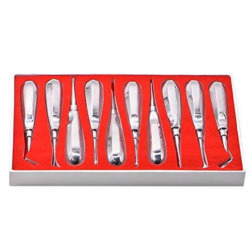 TRUBIOLOGY 10Pcs Dental Elevator Teeth Extraction Tooth Extracting
